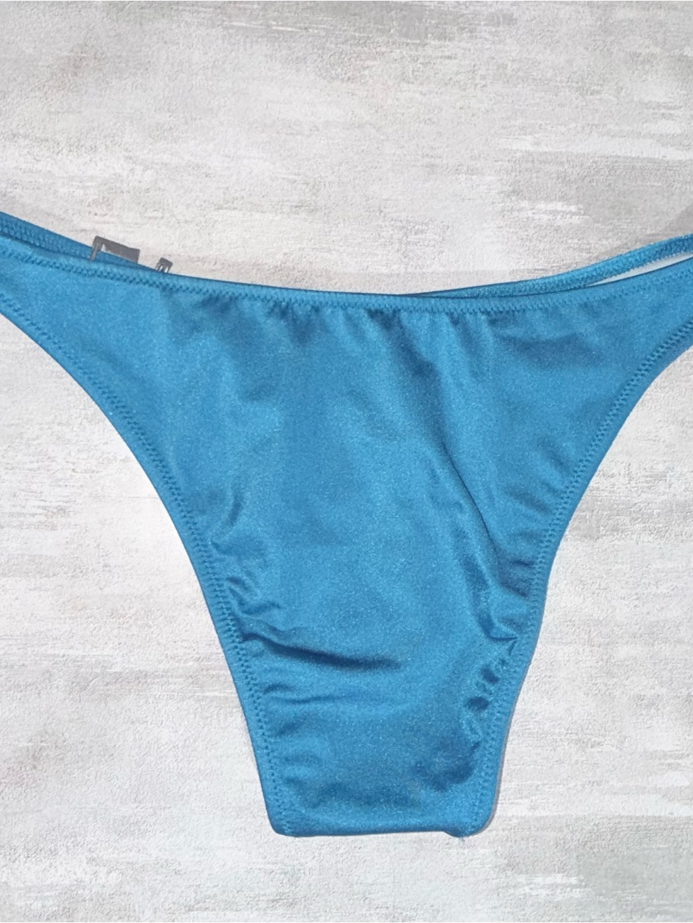 Victoria’s Secret Blue Rhinestone VS Logo Bikini Set Size Medium - Picture 9 of 15